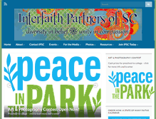 Tablet Screenshot of interfaithpartnersofsc.org